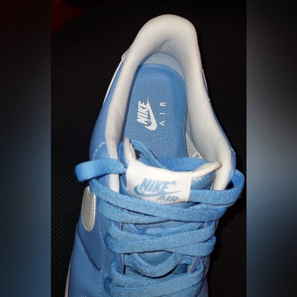 Men's Nike Air Force 1 '07 University Blue White 2021 Low Size: 12 (DC2911-400) - Picture 5 of 10